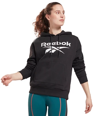 Reebok Women's Big-Logo Fleece Hoodie