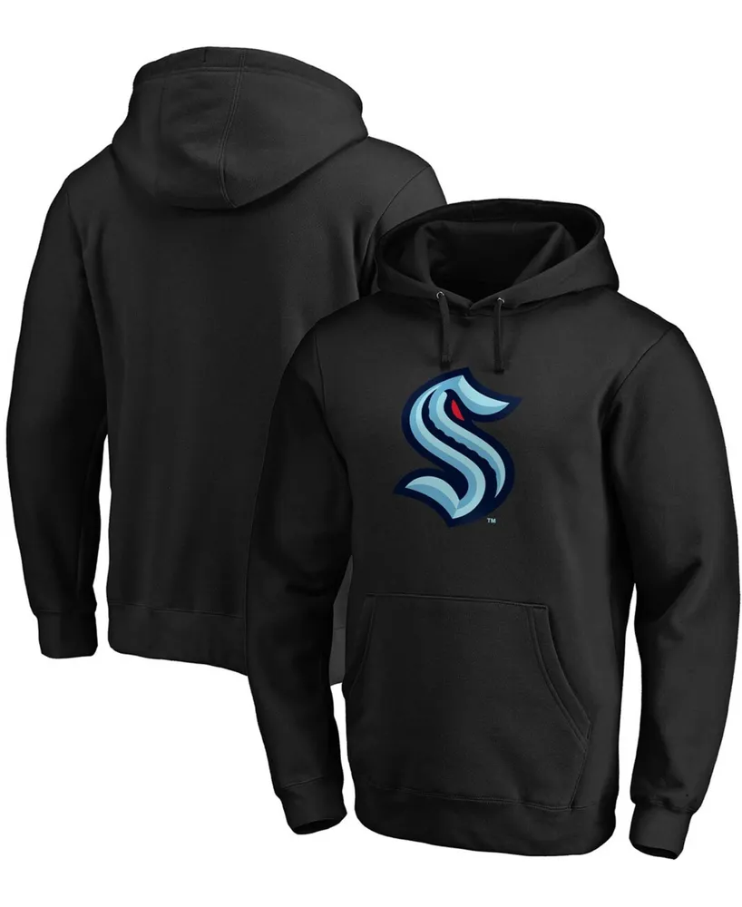 Men's Big and Tall Black Seattle Kraken Primary Logo Pullover Hoodie