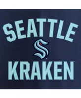 Men's Navy Seattle Kraken Victory Arch Pullover Hoodie