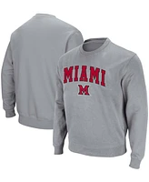 Colosseum Men's Miami University RedHawks Arch Logo Crew Neck Sweatshirt