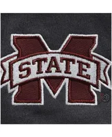 Men's Charcoal Mississippi State Bulldogs Tortugas Logo Quarter-Zip Jacket