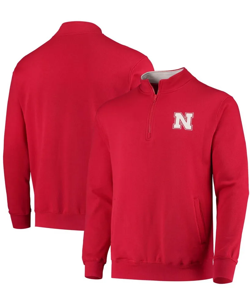 Men's Scarlet Nebraska Huskers Tortugas Logo Quarter-Zip Jacket