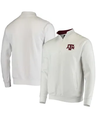 Men's White Texas A M Aggies Tortugas Logo Quarter-Zip Jacket