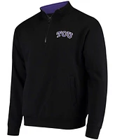 Men's Black Tcu Horned Frogs Tortugas Logo Quarter-Zip Jacket