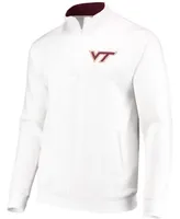 Men's White Virginia Tech Hokies Tortugas Logo Quarter-Zip Jacket