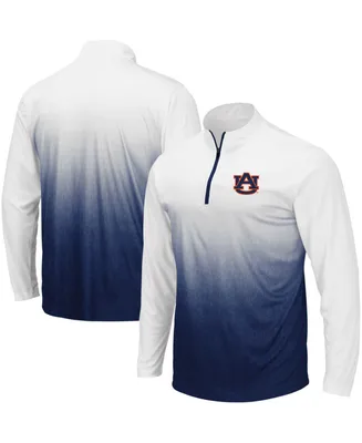 Men's Navy Auburn Tigers Magic Team Logo Quarter-Zip Jacket