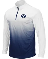 Men's Navy Byu Cougars Magic Team Logo Quarter-Zip Jacket