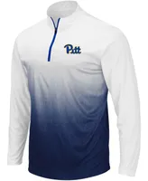 Men's Navy Pitt Panthers Magic Team Logo Quarter-Zip Jacket