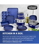 Granitestone 20-Piece Nonstick Bakeware and Cookware Set