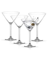 JoyJolt Olivia Martini Glasses, Set of 4