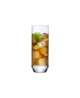 Nude Glass 14.5 oz. Big Top Highball Glasses, Set of 4