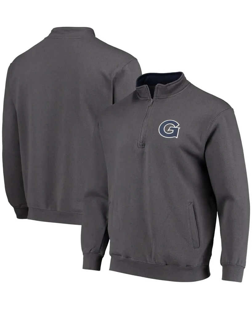 Men's Charcoal Georgetown Hoyas Tortugas Logo Quarter-Zip Jacket