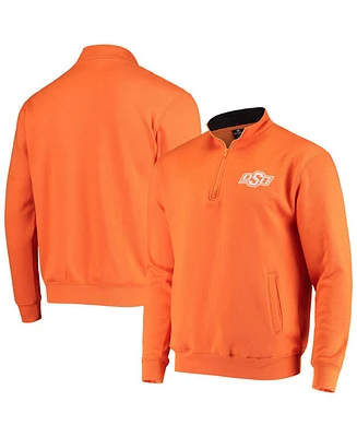 Men's Orange Oklahoma State Cowboys Tortugas Logo Quarter-Zip Jacket