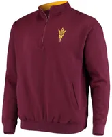 Men's Maroon Arizona State Sun Devils Tortugas Logo Quarter-Zip Jacket