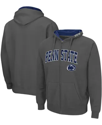 Men's Charcoal Penn State Nittany Lions Arch Logo 3.0 Full-Zip Hoodie
