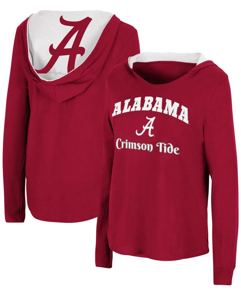 Women's Crimson Alabama Tide Catalina Hoodie Long Sleeve T-shirt