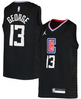 Big Boys Paul George Black La Clippers 2020/21 Swingman Player Jersey - Statement Edition