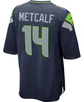 Men's Seattle Seahawks Dk Metcalf Navy Game Player Jersey