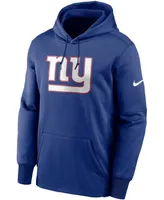 Men's Royal New York Giants Fan Gear Primary Logo Performance Pullover Hoodie