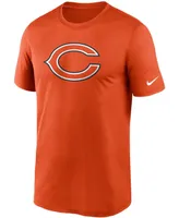 Men's Orange Chicago Bears Logo Essential Legend Performance T-shirt