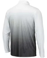 Men's Gray Nebraska Huskers Magic Team Logo Quarter-Zip Jacket