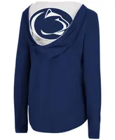 Women's Navy Penn State Nittany Lions Catalina Hoodie Long Sleeve T-shirt