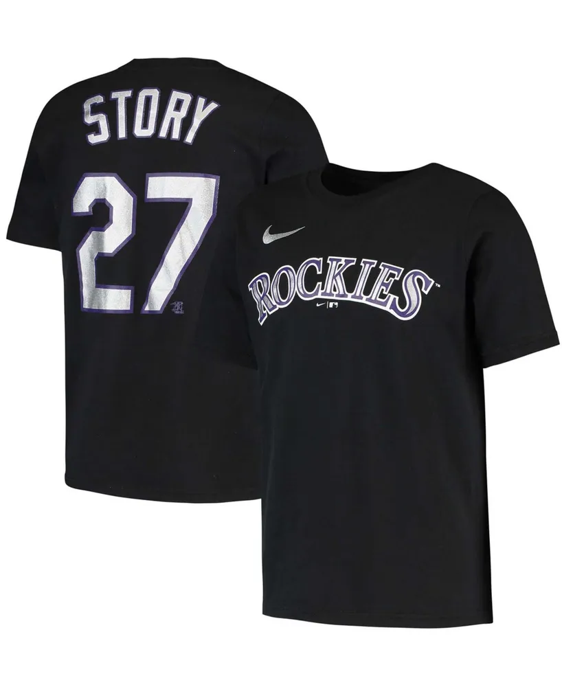 Charlie Blackmon Colorado Rockies Nike Youth Name & Number T-Shirt - Black