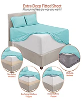 Nestl Extra Deep Pocket 7-Pc. Sheet Set, King Split