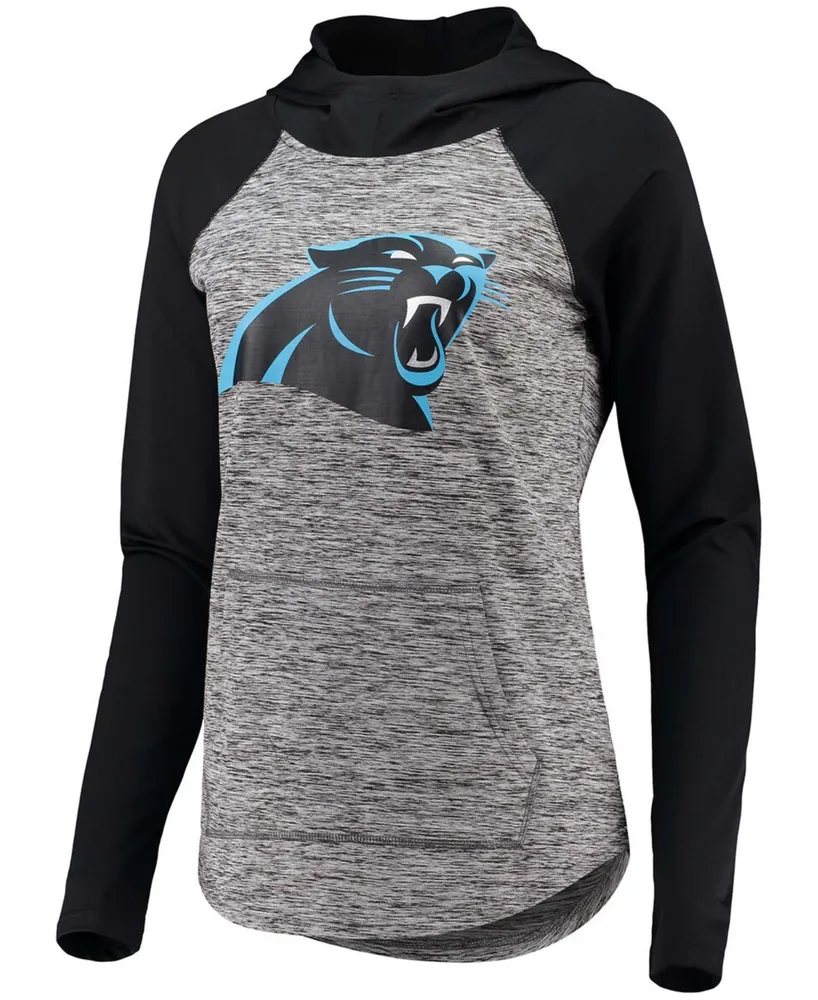 Women's Heathered Gray-Black Carolina Panthers Championship Ring Pullover Hoodie - Heather Gray