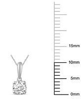 Diamond Solitaire 18" Pendant Necklace (1/5 ct. t.w.) 14k White, Yellow or Rose Gold