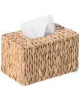 Water Hyacinth Wicker Rectangular Tissue Box Cover