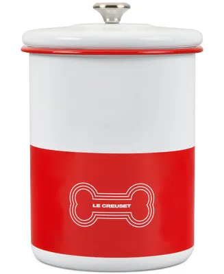 Le Creuset 4.25 Quart Enamel on Steel Pet Treat Jar with Lid