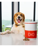 Le Creuset 4.25 Quart Enamel on Steel Pet Treat Jar with Lid