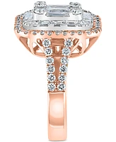 Effy Diamond Cluster Statement Ring (2 ct. t.w.) in 14k Rose Gold