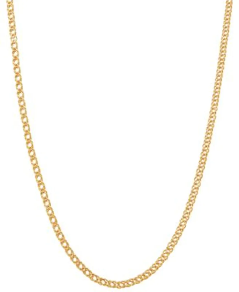 Italian Gold 18 20 Double Curb Link Chain Necklace Collection 3 1 2mm In 10k Gold