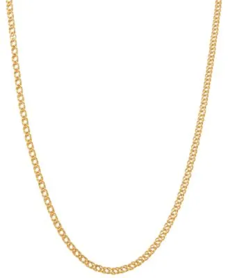 Italian Gold 18 20 Double Curb Link Chain Necklace Collection 3 1 2mm In 10k Gold