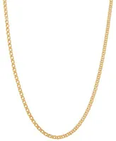 Italian Gold 18 20 Double Curb Link Chain Necklace Collection 3 1 2mm In 10k Gold