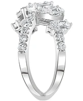 Effy Diamond Multi-Shape Crossover Ring (1-5/8 ct. t.w.) 18k White Gold or Yellow