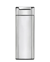 simplehuman Brushed Stainless Steel 40 Liter Fingerprint Proof Slim Touch Bar Trash Can