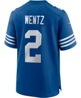 Men's Carson Wentz Royal Indianapolis Colts Alternate Game Jersey