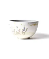 Coton Colors Neutral Nativity 9" Footed Bowl