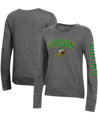 Women's Charcoal Oregon Ducks University 2.0 Fleece Sweatshirt
