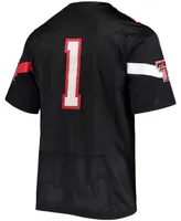 Men's #1 Black Texas Tech Red Raiders Team Premier Football Jersey