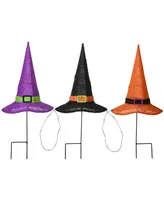 National Tree Company 23" Pre-Lit Witch's Hat Garden Stakes