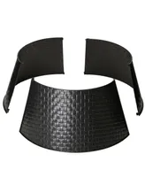 Glitzhome Black Metal Weave Tree Collar Kd, 26"