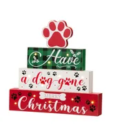 Glitzhome Lighted Wooden Pet Block Word Sign, 12"