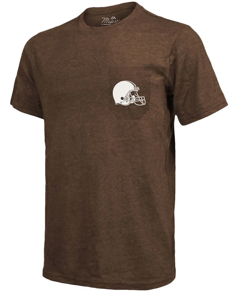 Cleveland Browns Tri-Blend Pocket T-shirt - Brown