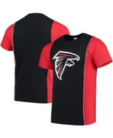 Men's Black, Red Atlanta Falcons Split T-shirt