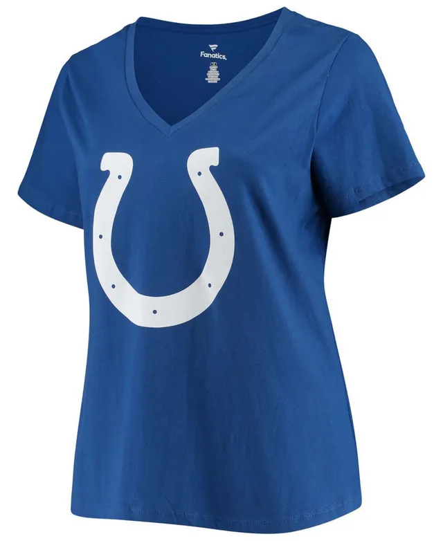 Fanatics Branded Women's Plus Size Jonathan Taylor Royal Indianapolis Colts Name Number V-Neck T-Shirt - Royal Blue