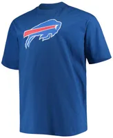 Men's Big and Tall Josh Allen Royal Buffalo Bills Player Name Number T-shirt